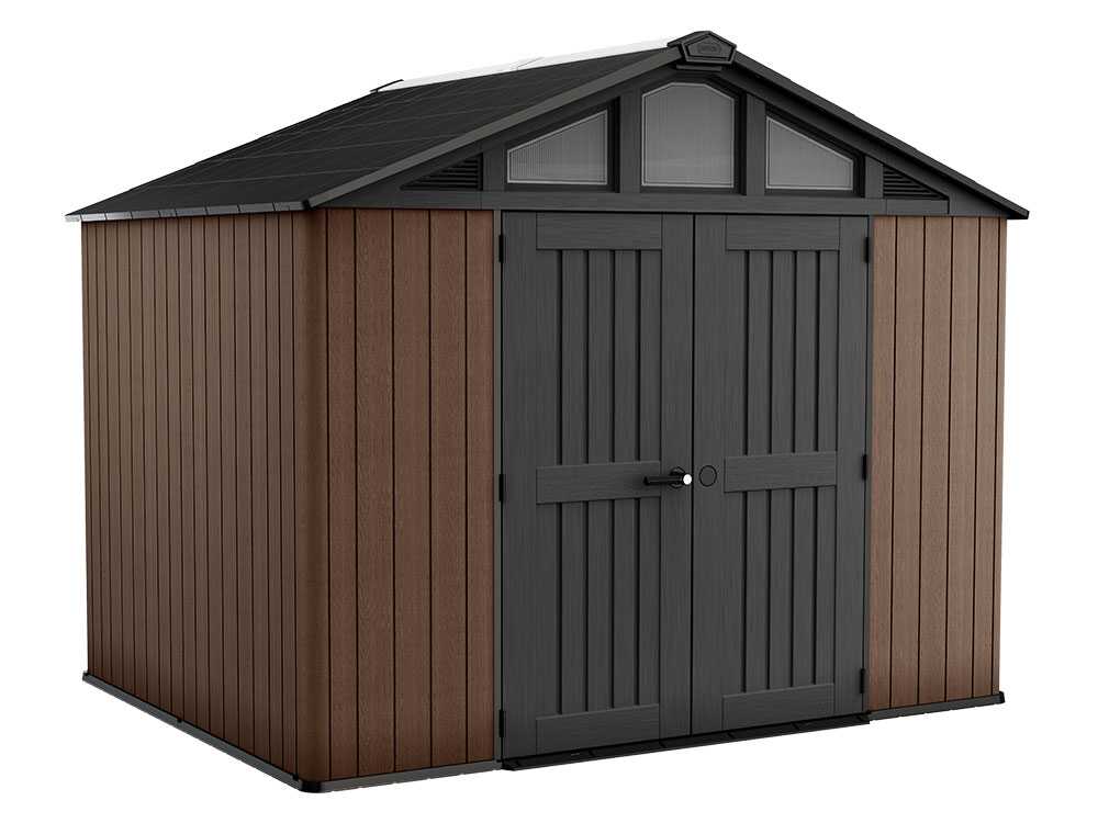 Keter Stronghold 10x8 - Abri de jardin - Avec porte à double battant - 305 × 243 × 251 cm