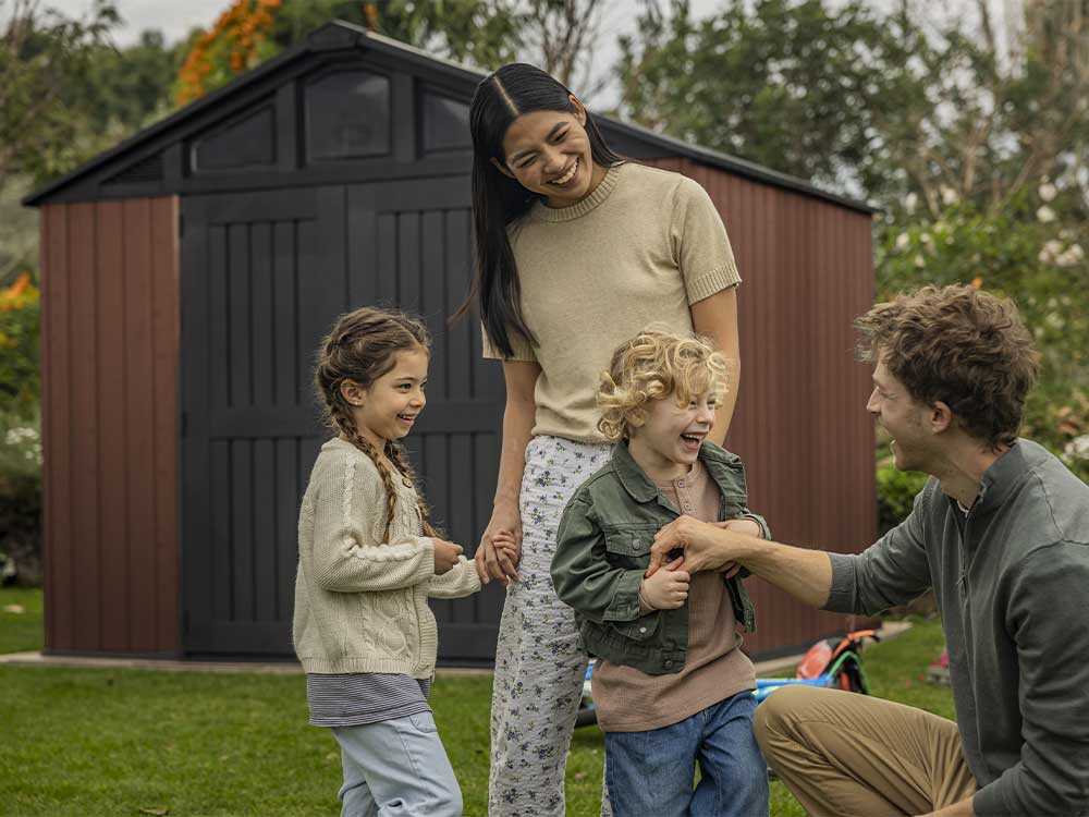 Keter Stronghold 10x8 - Abri de jardin - Avec porte à double battant - 305 × 243 × 251 cm