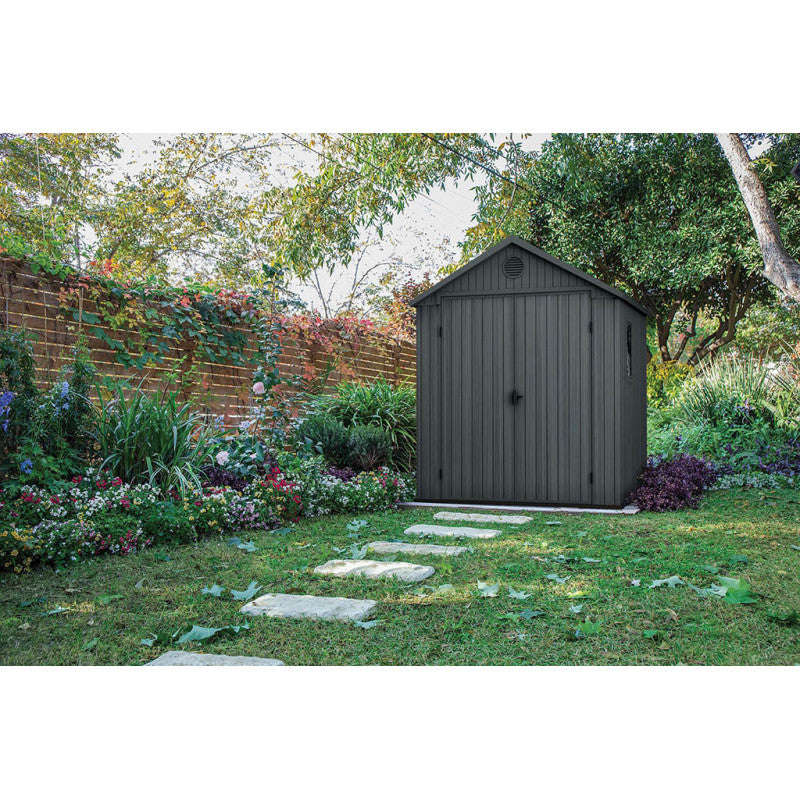 KETER DARWIN 6 x 6 Abri de jardin, 190 x 182 x 221 cm, gris 17210353