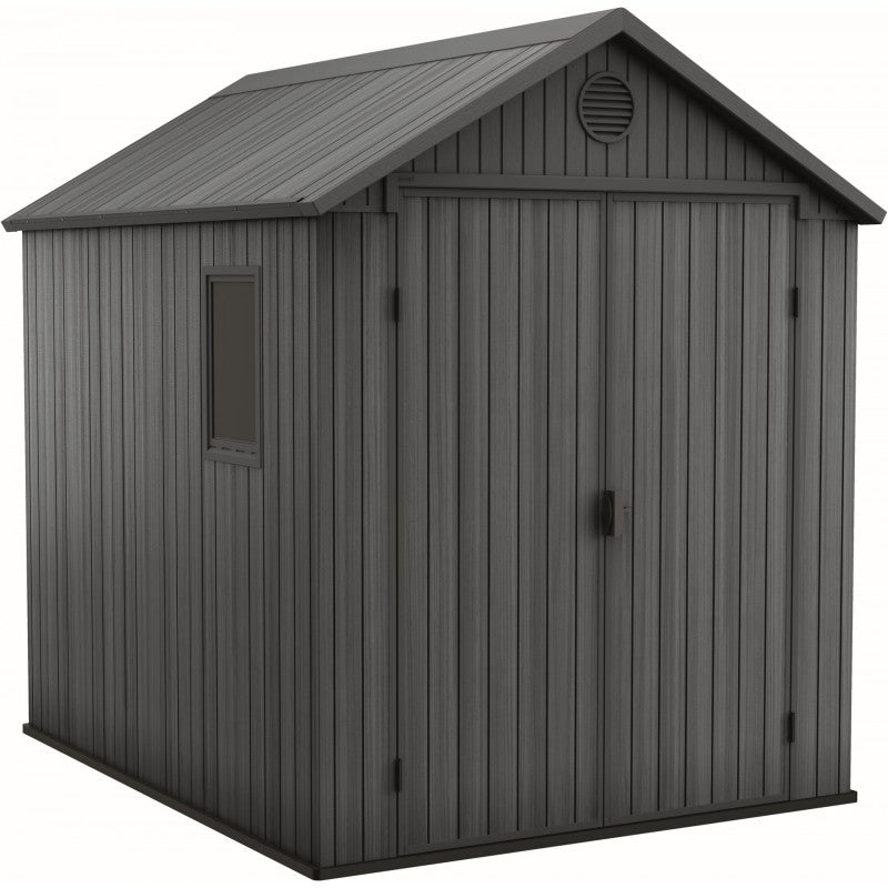 KETER DARWIN 6 x 8 Abri de jardin, 190 x 244 x 221 cm, gris 17210355