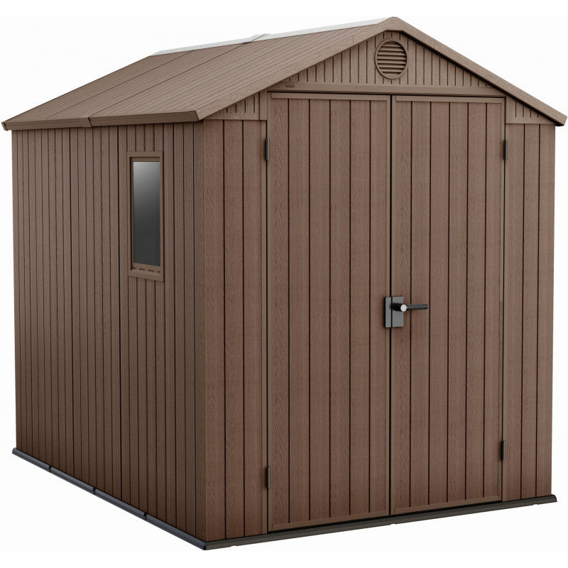 KETER DARWIN 6 x 8 Abri de jardin, 190 x 244 x 221 cm, marron 17210355