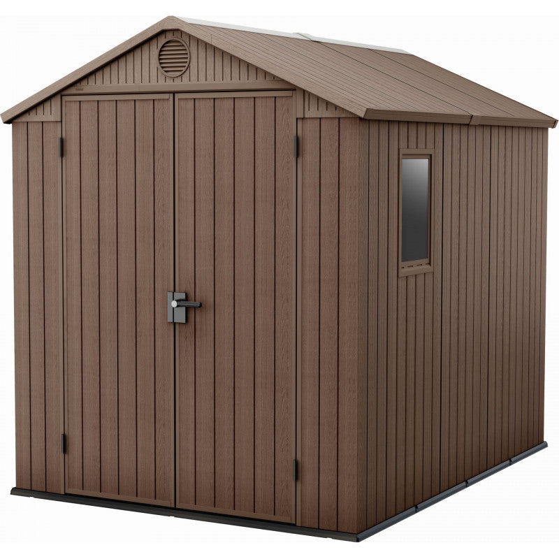 KETER DARWIN 6 x 8 Abri de jardin, 190 x 244 x 221 cm, marron 17210355