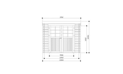 Maisons de jardin Solid Abri de Jardin Maisonnette Chalet de Jardin Stendal - ABRIS DISTRI