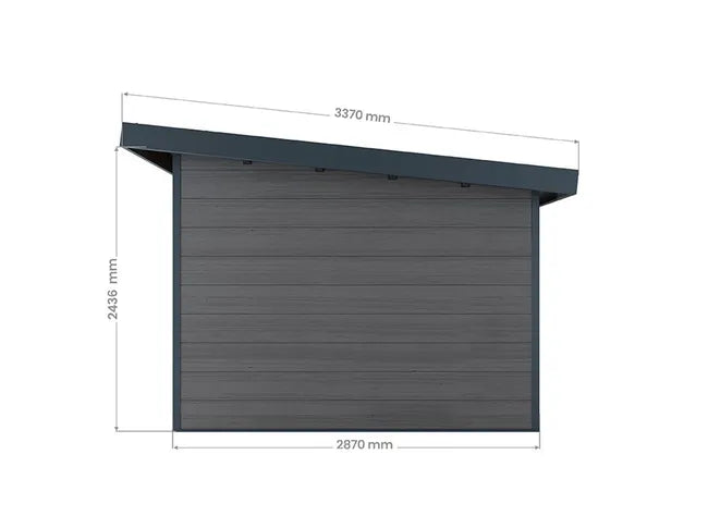 Abri de Jardin Composite ALMA - 11m2 Gris - Garantie 20 ans - Cabanon de Jardin