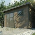 Abri de Jardin Composite ALMA - 11m2 Gris - Garantie 20 ans - Cabanon de Jardin