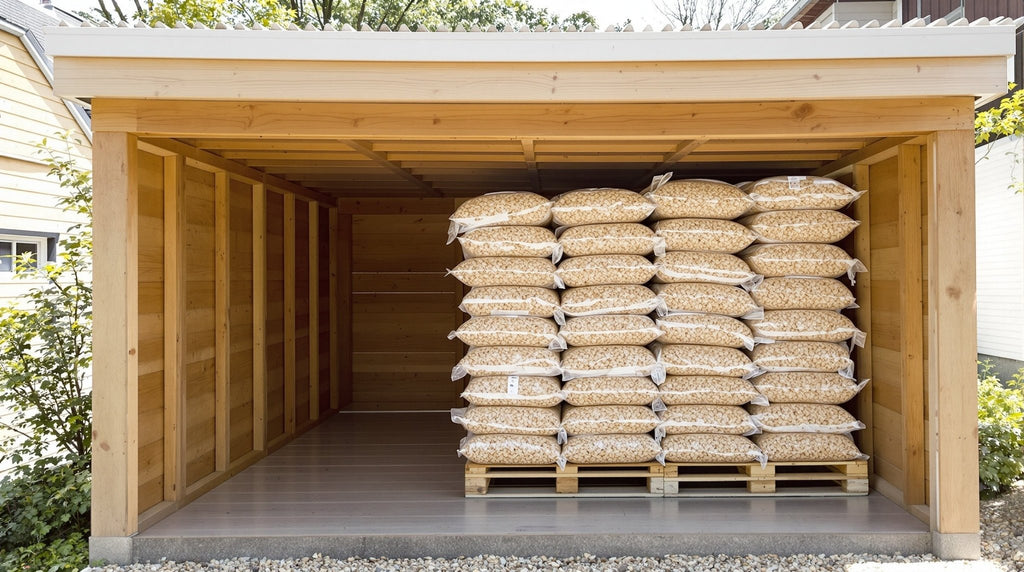Palette de granulés de bois (72 sacs de 15kg ) - ABRIS DISTRI