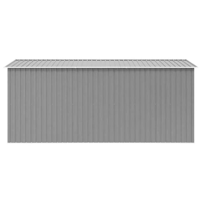 vidaXL Abri de jardin 257x392x181 cm Métal Gris 143345 - ABRIS DISTRI